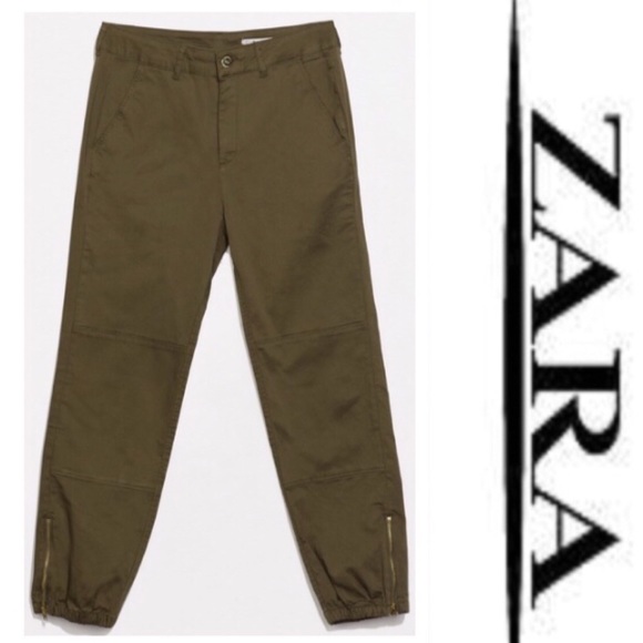 Zara Denim - Zara Woman Relaxed Fit Army Joggers